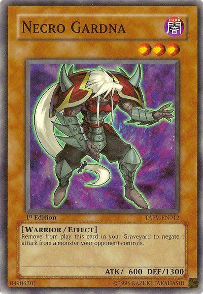 1st Edition, Dark, Effect Monster, Super Rare, Tactical Evolution, Unlimited, Warrior Necro Gardna [TAEV-EN012] Super Rare - Trading Card World