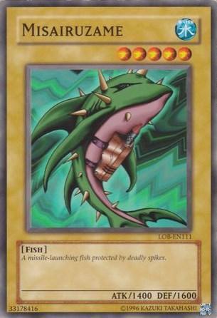 Common, Fish, Normal Monster, The Legend of Blue Eyes White Dragon, Unlimited, Water Misairuzame [LOB-EN111] Common - Trading Card World