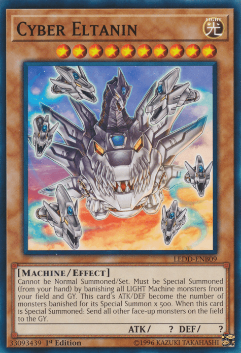1st Edition, Common, Effect Monster, Legendary Dragon Decks, Light, Machine Cyber Eltanin [LEDD-ENB09] Common - Trading Card World