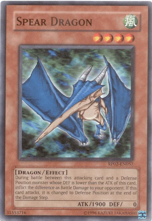 Common, Dragon, Effect Monster, Retro Pack 2, Unlimited, Wind Spear Dragon [RP02-EN057] Common - Trading Card World