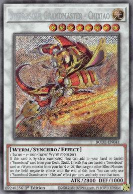 1st Edition, Burst of Destiny, Light, Starlight Rare, Synchro/Effect Monster, Wyrm Swordsoul Grandmaster - Chixiao [BODE-EN041] Starlight Rare - Trading Card World