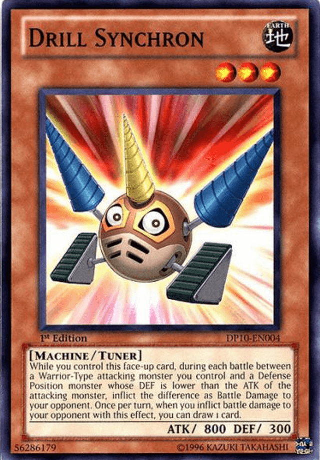 1st Edition, Common, Duelist Pack 10: Yusei 3, Earth, Machine, Tuner Monster, Unlimited Drill Synchron [DP10-EN004] Common - Trading Card World