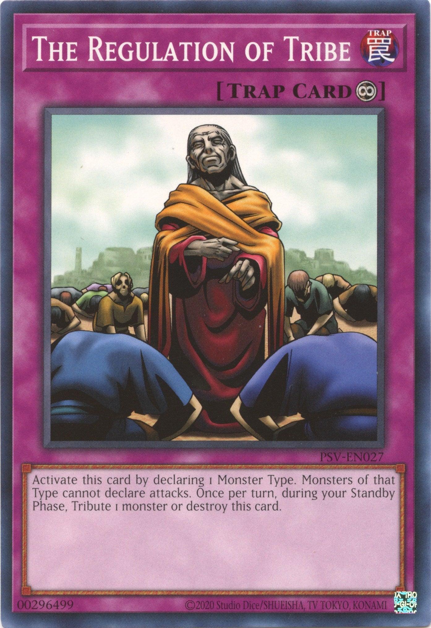 Common, Continuous Trap, Pharaoh's Servant (25th Anniversary Edition), Trap, Unlimited The Regulation of Tribe (25th Anniversary) [PSV-EN027] Common - Trading Card World
