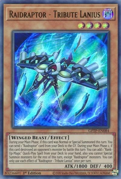 1st Edition, Dark, Effect Monster, Ghosts from the Past, Ultra Rare, Winged Beast Raidraptor - Tribute Lanius [GFTP-EN084] Ultra Rare - Trading Card World