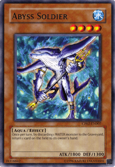 Aqua, Champion Pack 2, Effect Monster, Rare, Unlimited, Water Abyss Soldier [CP02-EN007] Rare - Trading Card World