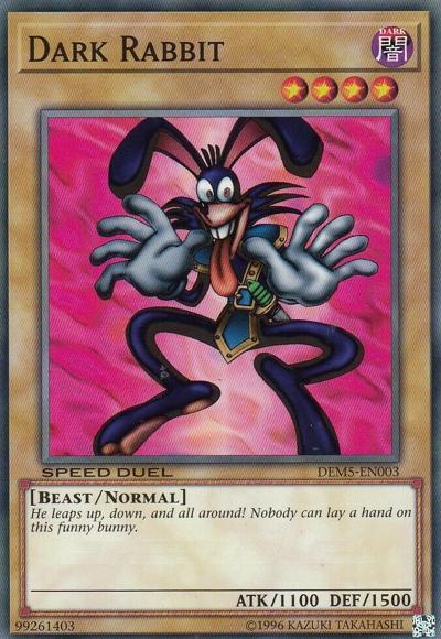 Beast, Common, Dark, Normal Monster, Speed Duel Demo Deck, Unlimited Dark Rabbit [DEM5-EN003] Common - Trading Card World