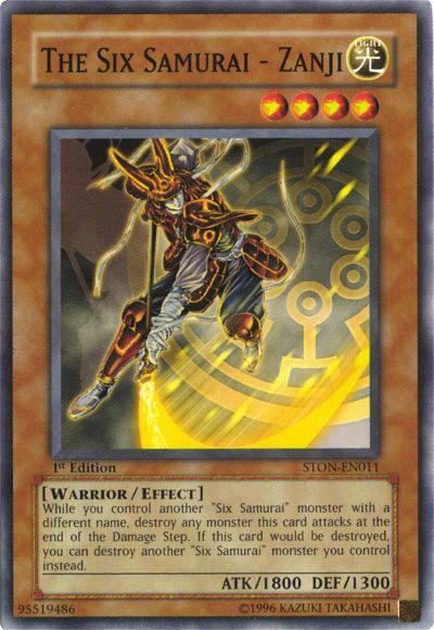 1st Edition, Common, Effect Monster, Light, Strike of Neos, Unlimited, Warrior The Six Samurai - Zanji [STON-EN011] Common - Trading Card World
