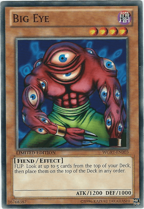 Battle Pack 2: War of the Giants Reinforcements, Common, Dark, Flip monster, Limited Big Eye [WGRT-EN003] Common - Trading Card World