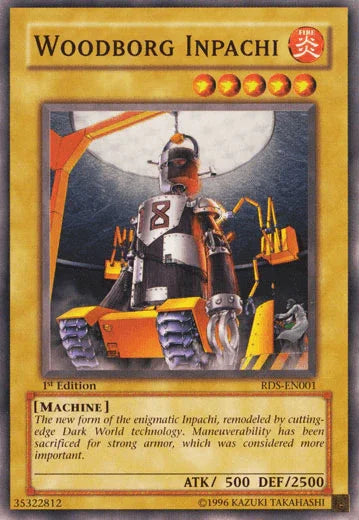 1st Edition, Common, Fire, Machine, Normal Monster, Rise of Destiny, Unlimited Woodborg Inpachi [RDS-EN001] Common - Trading Card World