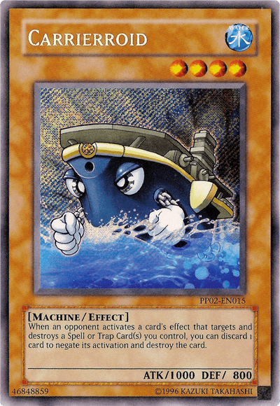 Effect Monster, Machine, Premium Pack 2, Secret Rare, Unlimited, Water Carrierroid [PP02-EN015] Secret Rare - Trading Card World