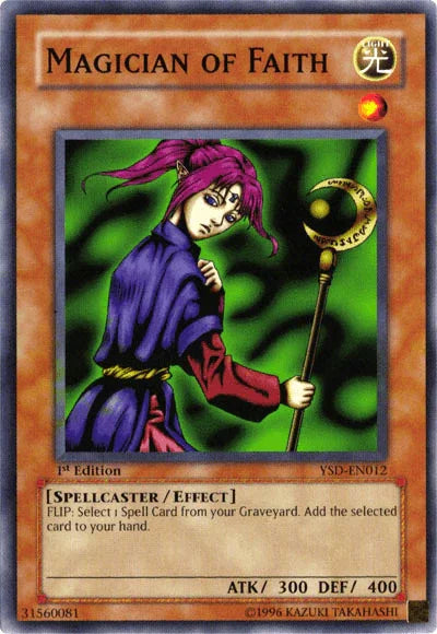 1st Edition, Common, Effect Monster, Light, Spellcaster, Starter Deck 2006, Unlimited Magician of Faith [YSD-EN012] Common - Trading Card World