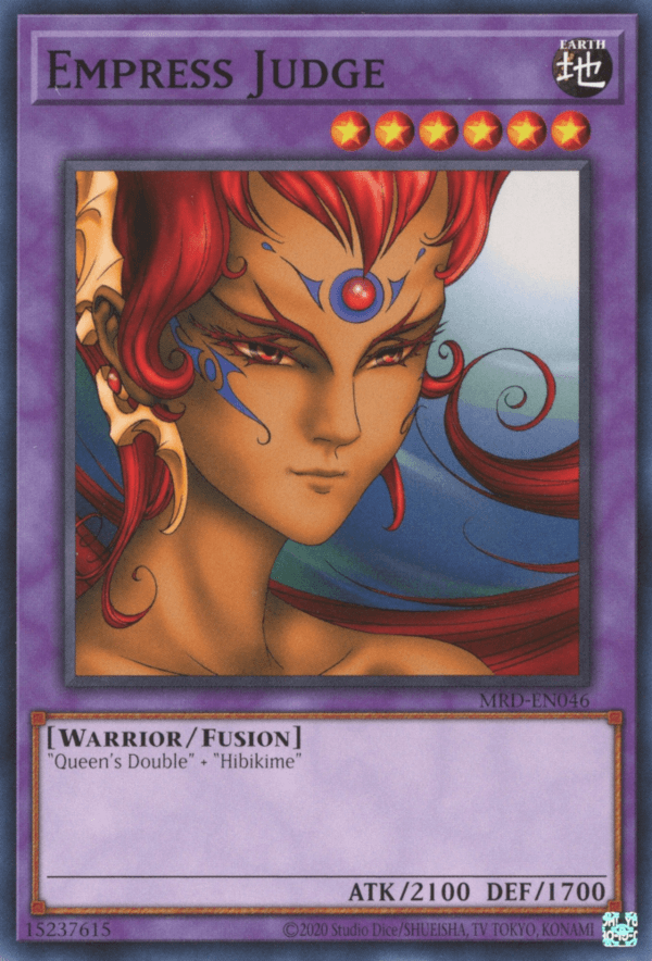 Common, Earth, Fusion Monster, Metal Raiders, Unlimited, Warrior Empress Judge [MRD-EN046] Common - Trading Card World