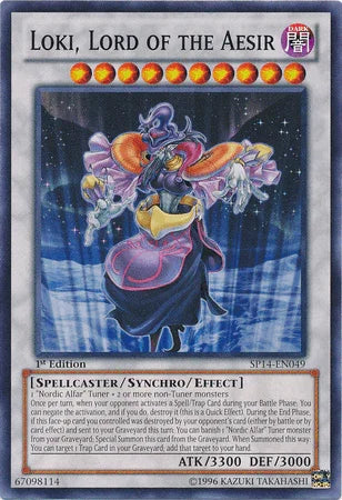 1st Edition, Common, Dark, Spellcaster, Star Pack 2014, Synchro/Effect Monster Loki, Lord of the Aesir [SP14-EN049] Common - Trading Card World
