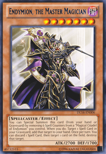 Dark, Duelist League Promo, Effect Monster, Rare, Spellcaster, Unlimited Endymion, the Master Magician (Blue) [DL16-EN006] Rare - Trading Card World