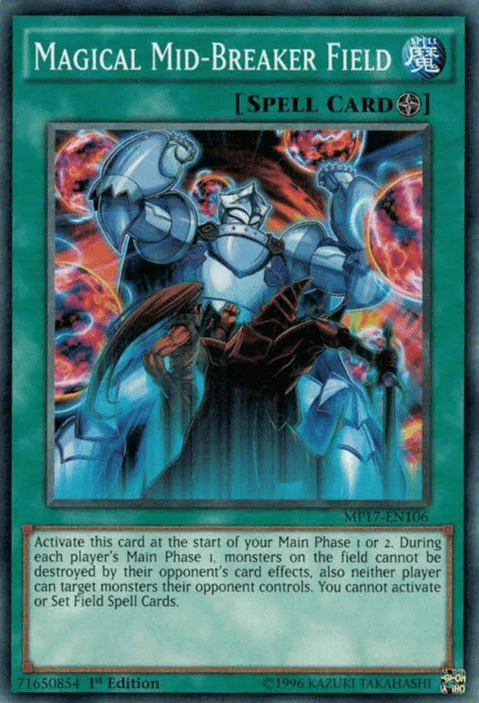 1st Edition, 2017 Mega-Tins Mega Pack, Common, Field Spell, Spell Magical Mid-Breaker Field [MP17-EN106] Common - Trading Card World