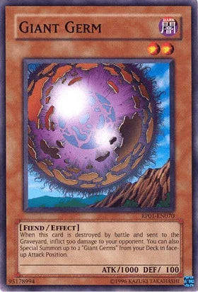 Common, Dark, Effect Monster, Fiend, Retro Pack 1, Unlimited Giant Germ [RP01-EN070] Common - Trading Card World