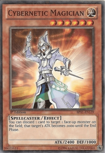 1st Edition, Battle Pack: Epic Dawn, Effect Monster, Light, Spellcaster, Starfoil Rare, Unlimited Cybernetic Magician [BP01-EN139] Starfoil Rare - Trading Card World