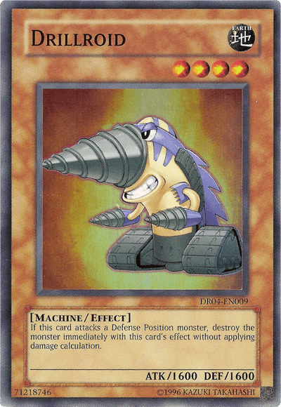 Dark Revelation Volume 4, Earth, Effect Monster, Machine, Super Rare, Unlimited Drillroid [DR04-EN009] Super Rare - Trading Card World