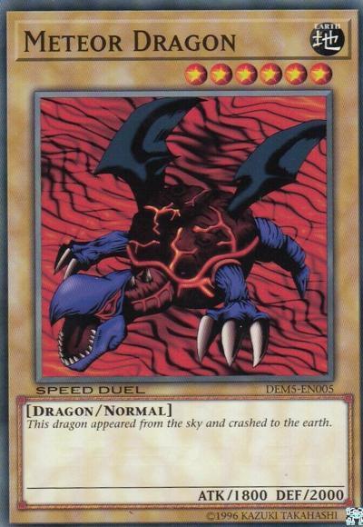 Common, Dragon, Earth, Normal Monster, Speed Duel Demo Deck, Unlimited Meteor Dragon [DEM5-EN005] Common - Trading Card World