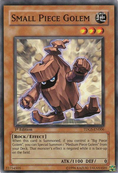 1st Edition, Common, Earth, Effect Monster, Rock, The Duelist Genesis, Unlimited Small Piece Golem [TDGS-EN006] Common - Trading Card World