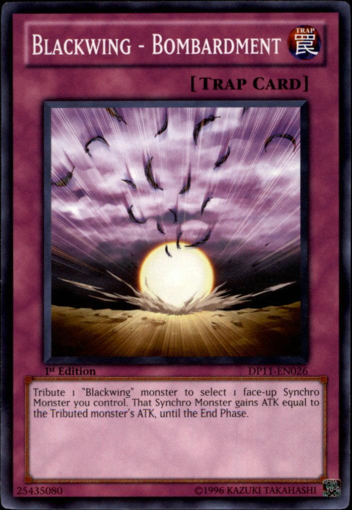 1st Edition, Common, Duelist Pack 11: Crow, Normal Trap, Trap Blackwing - Bombardment [DP11-EN026] Common - Trading Card World