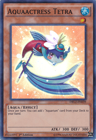 1st Edition, Aqua, Dragons of Legend 2, Effect Monster, Super Rare, Water Aquaactress Tetra [DRL2-EN039] Super Rare - Trading Card World