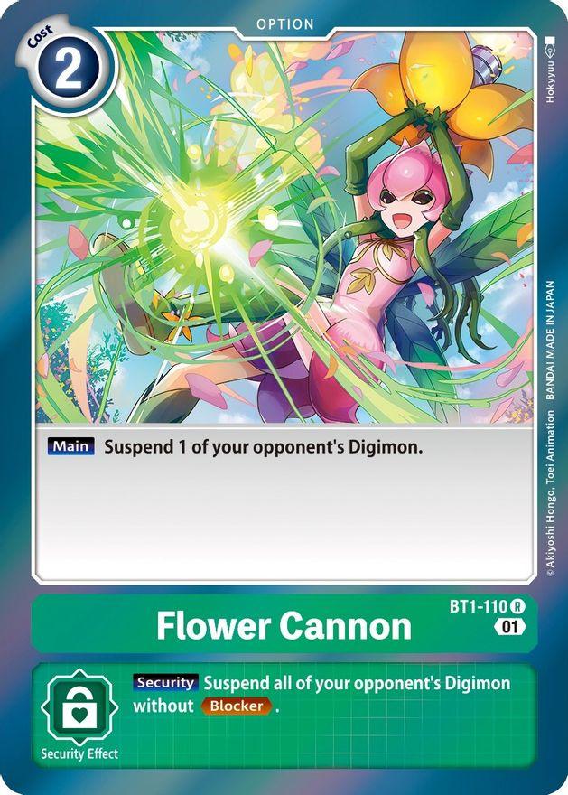BT1-110, Green, Option, Rare, Starter Deck: Ultimate Ancient Dragon Flower Cannon [BT1-110] [Starter Deck: Ultimate Ancient Dragon] - Trading Card World