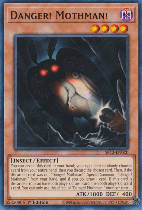 1st Edition, Common, Dark, Effect Monster, Insect, Structure Deck: Dark World Danger! Mothman! [SR13-EN020] Common - Trading Card World