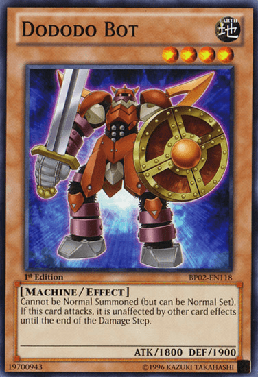 1st Edition, Battle Pack 2: War of the Giants, Earth, Effect Monster, Machine, Mosaic Rare, Unlimited Dododo Bot [BP02-EN118] Mosaic Rare - Trading Card World