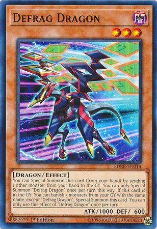 1st Edition, Common, Dark, Dragon, Effect Monster, Structure Deck: Rokket Revolt Defrag Dragon [SDRR-EN014] Common - Trading Card World