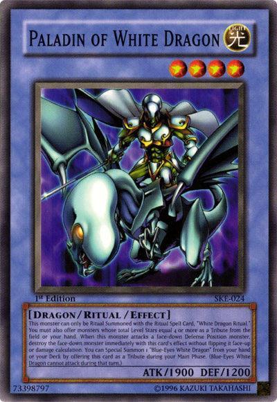1st Edition, Common, Dragon, Light, Ritual/Effect Monster, Starter Deck: Kaiba Evolution, Unlimited Paladin of White Dragon [SKE-024] Common - Trading Card World