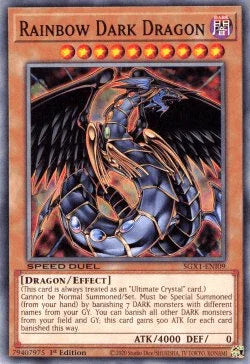 1st Edition, Common, Dark, Dragon, Effect Monster, Speed Duel GX: Duel Academy Box Rainbow Dark Dragon [SGX1-ENI09] Common - Trading Card World