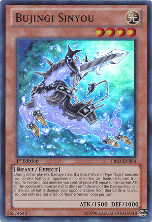 1st Edition, Beast, Effect Monster, Light, Primal Origin, Ultra Rare, Unlimited Bujingi Sinyou [PRIO-EN084] Ultra Rare - Trading Card World