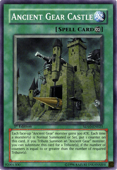 1st Edition, Common, Continuous Spell, Spell, Structure Deck: Machine Re-Volt, Unlimited Ancient Gear Castle [SD10-EN023] Common - Trading Card World