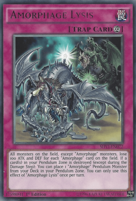 1st Edition, Continuous Trap, Rare, Shining Victories, Trap, Unlimited Amorphage Lysis [SHVI-EN072] Rare - Trading Card World