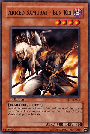 1st Edition, Common, Dark, Effect Monster, Flaming Eternity, Unlimited, Warrior Armed Samurai - Ben Kei [FET-EN023] Common - Trading Card World