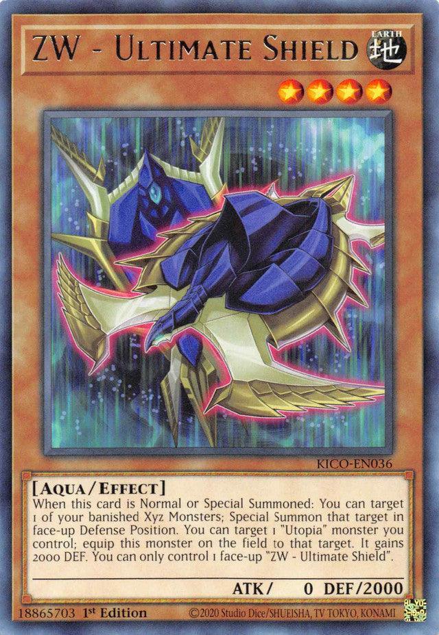 1st Edition, Aqua, Earth, Effect monster, King's Court, Rare ZW - Ultimate Shield [KICO-EN036] Rare - Trading Card World