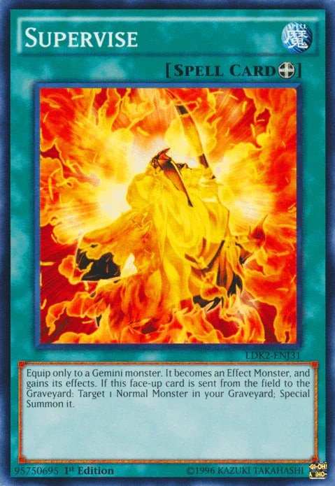 1st Edition, Common, Equip Spell, Legendary Decks II, Spell, Unlimited Supervise [LDK2-ENJ31] Common - Trading Card World