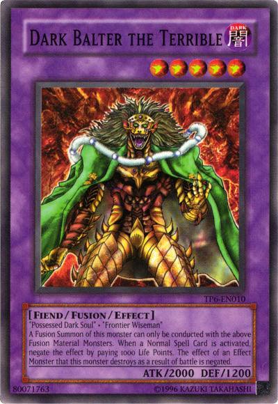 Common, Dark, Fiend, Fusion/Effect Monster, Tournament Pack 6, Unlimited Dark Balter the Terrible [TP6-EN010] Common - Trading Card World