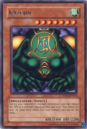 Effect Monster, Rare, Retro Pack 1, Spellcaster, Unlimited, Wind Kazejin [RP01-EN031] Rare - Trading Card World