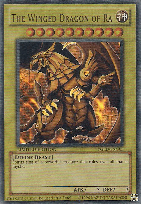 Divine, Divine-Beast, King of Games: Yugi's Legendary Decks, Limited, Normal Monster, Ultra Rare The Winged Dragon of Ra [YGLD-ENG03] Ultra Rare - Trading Card World