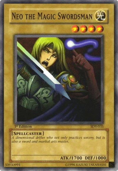 1st Edition, Common, Light, Normal Monster, Spellcaster, Starter Deck: Yugi, Unlimited Neo the Magic Swordsman [SDY-035] Common - Trading Card World