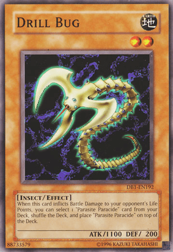 Common, Dark Beginning 1, Earth, Effect Monster, Insect, Unlimited Drill Bug [DB1-EN192] Common - Trading Card World