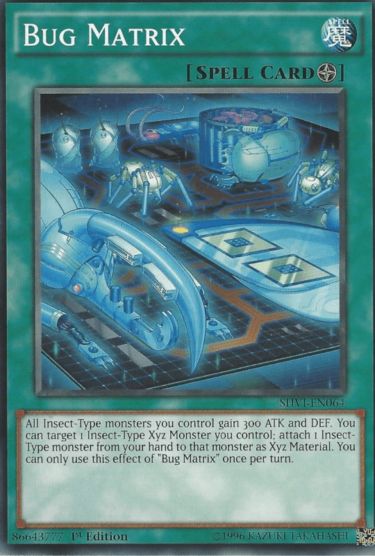 1st Edition, Common, Field Spell, Shining Victories, Spell, Unlimited Bug Matrix [SHVI-EN064] Common - Trading Card World