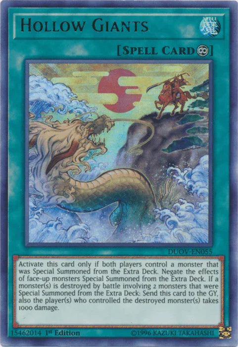 1st Edition, Continuous Spell, Duel Overload, Spell, Ultra Rare Hollow Giants [DUOV-EN055] Ultra Rare - Trading Card World