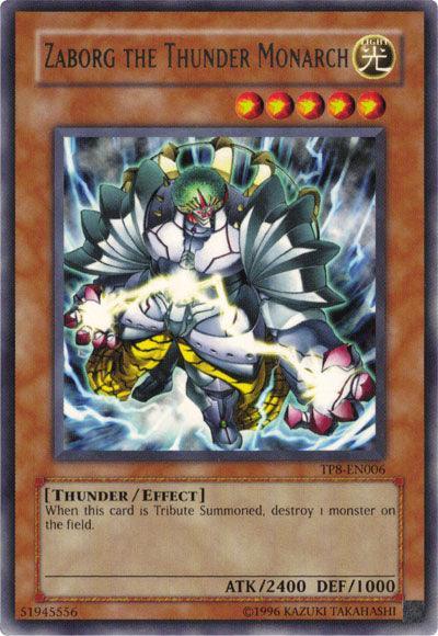Effect Monster, Light, Rare, Thunder, Tournament Pack 8, Unlimited Zaborg the Thunder Monarch [TP8-EN006] Rare - Trading Card World