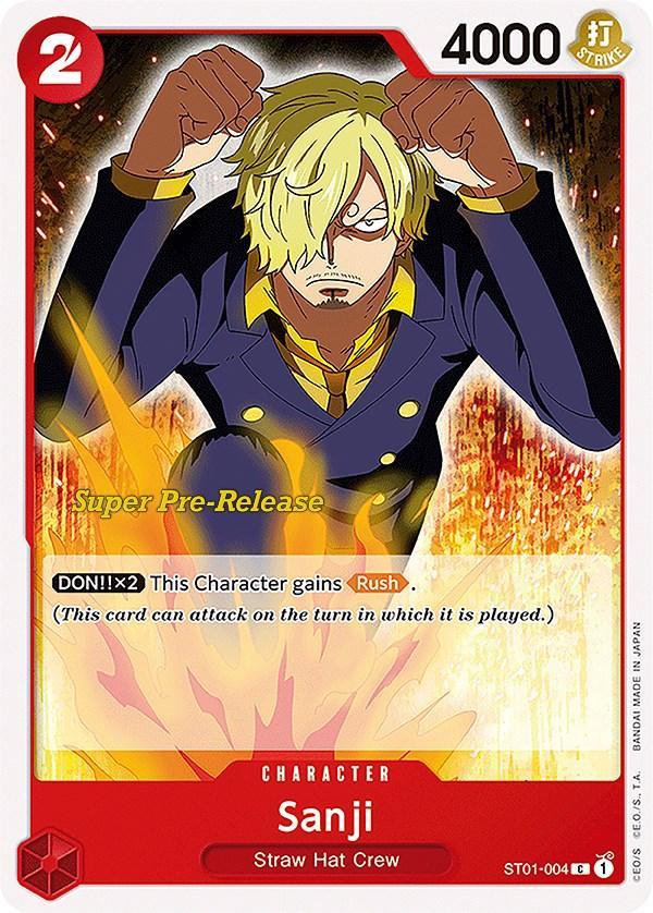 Character, Common, Starter Decks, Straw Hat Crew, Super Pre-Release Starter Deck: Straw Hat Crew Sanji [Super Pre-Release Starter Deck: Straw Hat Crew] - Trading Card World