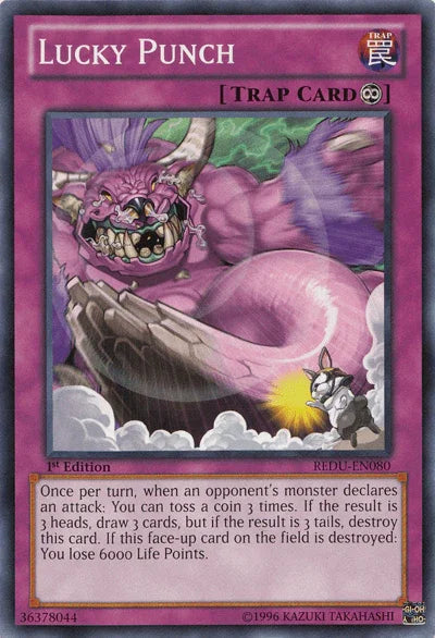 1st Edition, Common, Continuous Trap, Return of the Duelist, Trap, Unlimited Lucky Punch [REDU-EN080] Common - Trading Card World