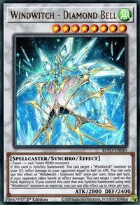 1st Edition, Blazing Vortex, Spellcaster, Synchro/Effect Monster, Ultra Rare, Wind Windwitch - Diamond Bell [BLVO-EN043] Ultra Rare - Trading Card World