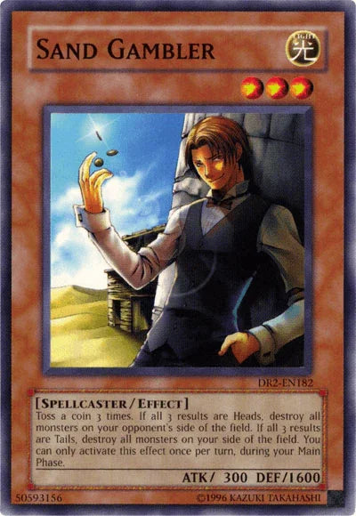 Common, Dark Revelation Volume 2, Effect Monster, Light, Spellcaster, Unlimited Sand Gambler [DR2-EN182] Common - Trading Card World